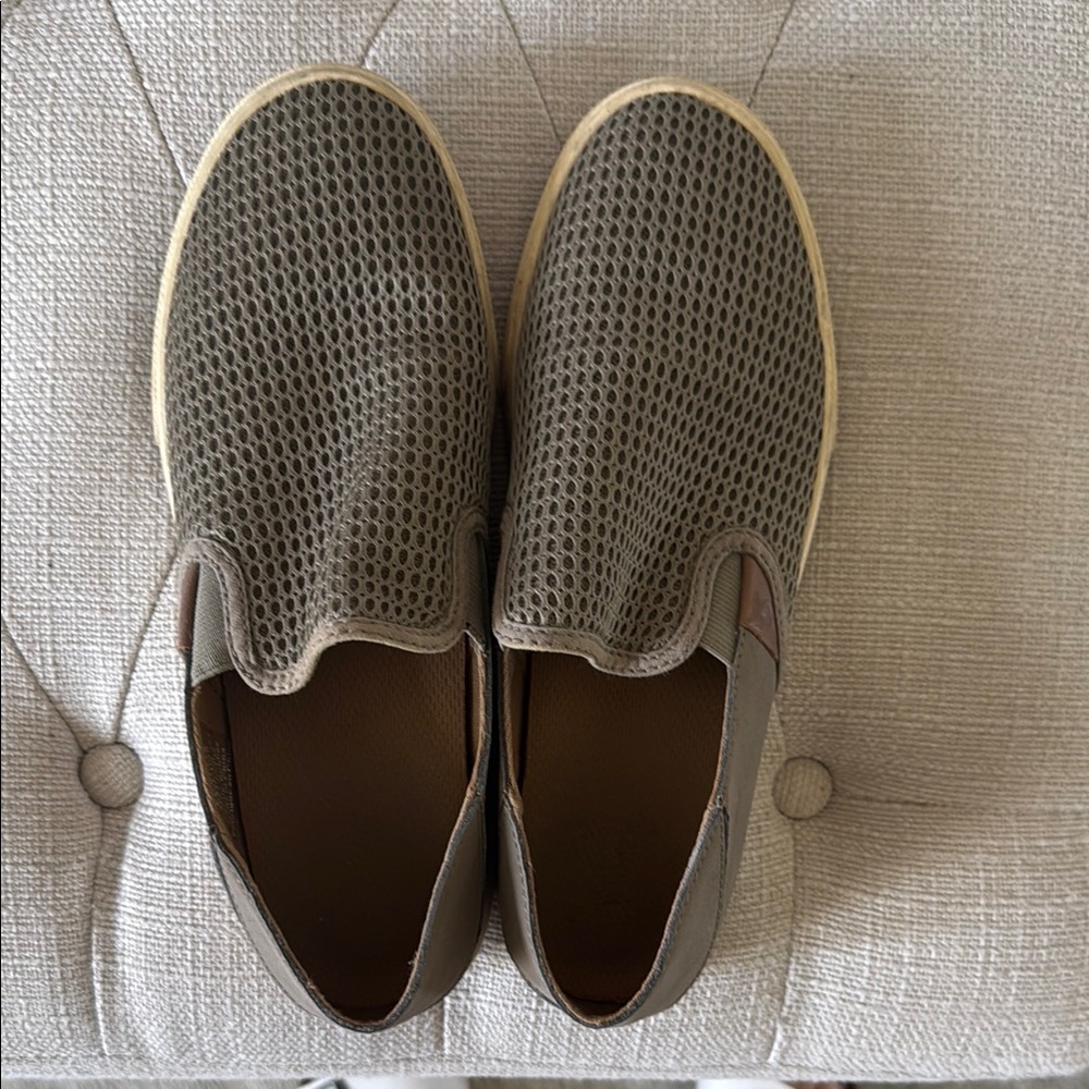 OluKai Green Loafers